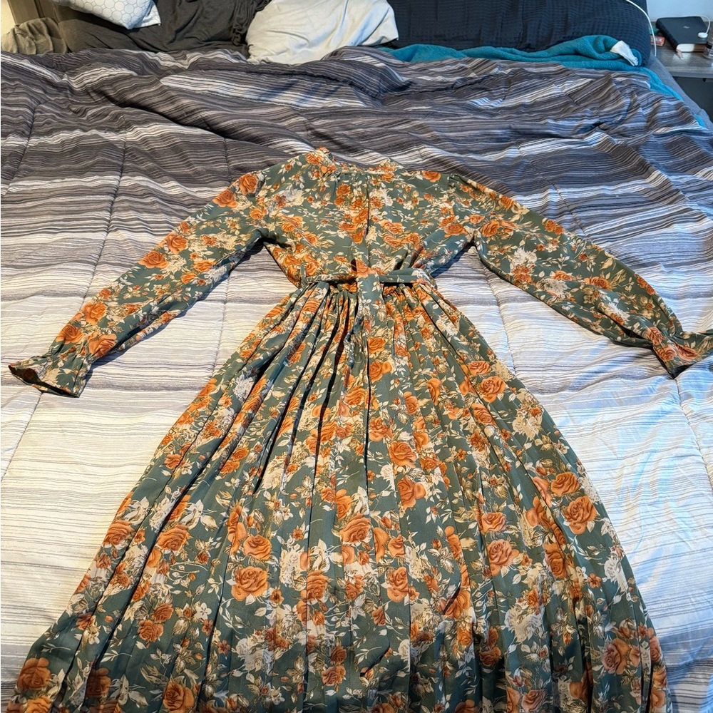Floral Long Sleeve Dress